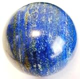 Lapis Ball 04 Blue Afghan Lazuli Crystal Fools Gold Pyrite Mineral Sphere Third Eye Chakra Energy Intuitive Healing Earth Globe Orb 3.6
