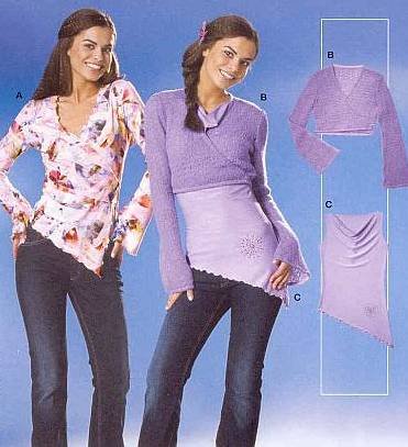Schnittmuster Burda 8122 Shirt Gr. 32-44