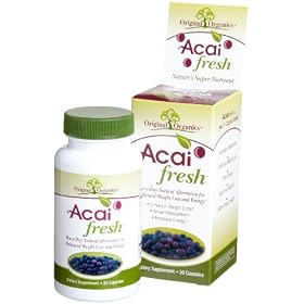 Original Organics Acai Fresh Dietary Supplement, 30-Count Capsules
