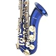 Cecilio Blue Lacquer w/ Gold Accents Tenor Saxophone w/ Case and Accessories
