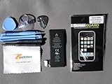 Apple Iphone 4 Battery Replacement Kit + 7 Piece Opening Tools + Zeetron Mi ....