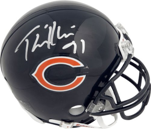 Tommie Harris Chicago Bears Autographed Riddell Mini Helmet