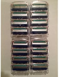 Health and Beauty: 16 Generic Razor Blades for the Gilllette Fusion - Distributed by Living Healthy supps LLC