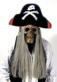 Pirate Skull Mask W/HAT & Hai