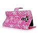 Cellularvilla Wallet Case For LG G Flex 2 H950 H955 LS996 Pu Leather Wallet Card Flip Open Pocket Case Cover Pouch (Pink Glitter)