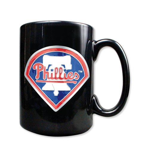 Philadelphia Phillies 15oz Black Ceramic Mug