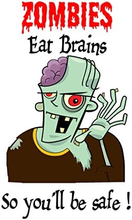 Zombie. The message inside the card reads "Happy Birthday"