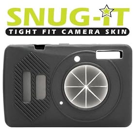 Click here to buy Delkin Snug-It, Silicone Digital Camera Skin for the Canon SD750 & Ixus 75, Black, with Neck... by Delkin.