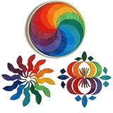 Wooden Toys - Colored Spiral Puzzle, Small