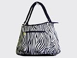 New Beauty Zebra Fabric Handbag 14''