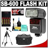 Nikon SB 600 AF Speedlight Flash + 4 Batteries & Charger + Tripod + Nikon Case for Nikon D700, D300, D200, D90, D60, D5000, D40, D300s & D3000 Digital SLR Cameras Nikon SB-600 AF Speedlight Flash + 4 Batteries & Charger + Tripod + Nikon Case for Nikon D700, D300, D200, D90, D60, D5000, D40, D300s & D3000 Digital SLR Cameras
