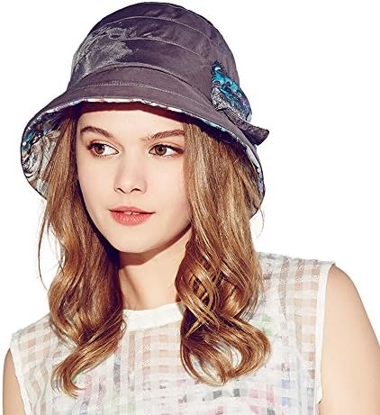 2015 New Arrival Women Lady Summer Beach Bucket Sun Hat Wide Brim Fisherman Topee Cap (Blue)