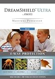 Homedics DSH-UMPF DreamSheild Mattress Protector, Full Size, White