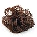 SODIAL(TM) Long Curly Brown Hair Wig Ponytail Holder Scrunchie Hairpiece