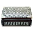 Mother Of Pearl inlaid on Wood Rectangular Jewelry Box "package of 5 Jewelry Boxes" ( Patterns may vary ) - J728