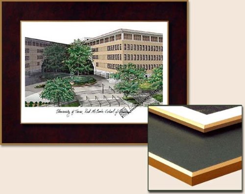 Picture Lithograph & Shadowbox University of Texas Longhorns