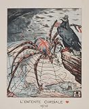 1917 GERMAN ANTI FRANCE BRITAIN WWI PROPAGANDA POSTER