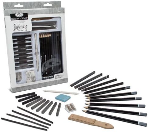 Great Gift! 28 Pieces Sketch and Drawing Pencil Set Kit / Art Materials Portraits Draw Painting Pencil Colored Professional Photo Beginners Drafting Graphic Designer Easy Sketchbook Pens Picture Graphite Charcoal Sticks Pastel Stuff Supplies Birthday Gift Item Shop Store Buy Gear Friend Mom Dad Brother Sister The Best High Quality Unique Special