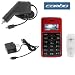 Solid Red Rubberized Snap On Hard Case with Belt Clip + Rapid Car Charger + Home Travel Charger for Verizon LG VX9100 enV2 Cell Phone
