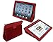 rooCASE Dual Station Premium Leather (Red) Case Cover with Stand for Apple iPad 2 Wifi / 3G Model 16GB, 32GB, 64GB