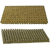 Grodan A-OK 1"x1" Sheet of 200 Rockwool / Stonewool Starter Cubes for Cuttings, Cloning, Plant Propagation, and Seed Starting