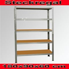 Steckregal 180x90x60 cm 5 B�den 175 kg pro Boden verzinkt