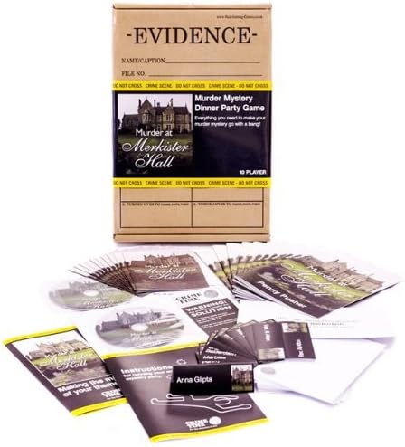 Murder at Merkister Hall Murder Mystery Game 10 Player | Dinner Party Game by Crime Time