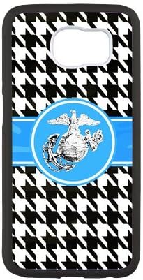 Personalized TPU Rubber Skin Hard Case for Samsung Galaxy S6 - S6 Phone Cover - USMC Marine Corps (Design L565)