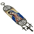 Our Lady of Gudadalupe in Blue Robe Hanging Banner - 8.5"Hx2"W