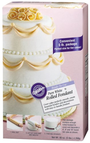 Wilton Pure White Rolled Fondant, 80 oz at Amazon.com