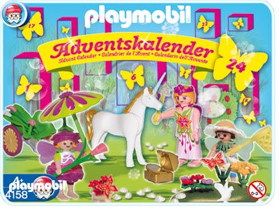 Childrens Toyshop  Spielwaren : Playmobil 4158 - Adventskalender "Einhorn im Feenland"