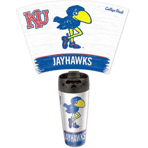 Kansas Jayhawks Vintage Travel Mug