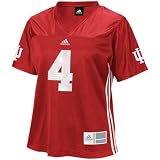 NCAA adidas Indiana Hoosiers Crimson Ladies #4 Fashion Replica Football Jersey (Large)
