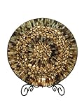 IMAGE OF Dale Tiffany PG10154 Amber Shell Decorative Charger Plate, 17-3/4-Inch Diameter