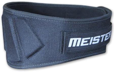 Contoured Neoprene Weight Lifting Belt 6" Back Support