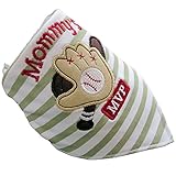 (ラボーグ)La vogue ベビー スタイ よだれかけ ビブ バンダナスタイ 女の子 男の子 吸水ビブ 綿三角スカーフ 幼児 幼稚園 お出かけ 熊の掌の平柄