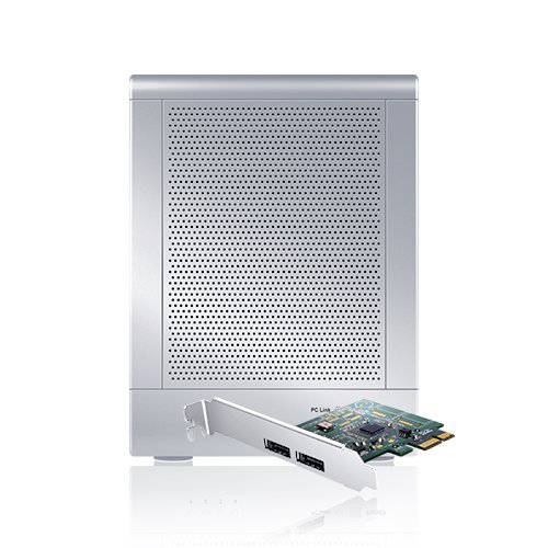 TowerRAID 4 Bay eSATA RAID 0/1/10/5/JBOD Performance Tower with 6G PCIe Card TR4MP Silver