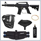 US Army Alpha Black Tactical Edition Paintball Marker Package Combo B
