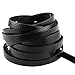 Navifoce Lacing Leather Cord Craft Strip, 10x2mm,5m (Black)