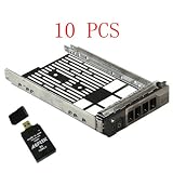 (10 pcs) 3.5" F238F 0G302D G302D 0F238F 0X968D X968D SAS/SATAu Hard Drive Tray/Caddy for DELL Poweredge R610 R710 T610 T710 PLUS AGPtek USB 2.0 All-in-one Card Reader