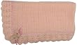 Handmade Baby Blanket - Candy Pink with Butterfly Keepsake (Large)