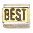 Best Italian Charm Gold Plated 9mm