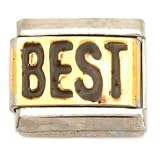 Best Italian Charm Gold Plated 9mm