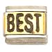 Best Italian Charm Gold Plated 9mm