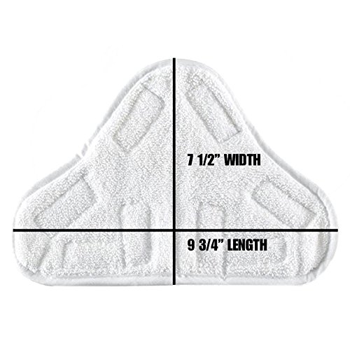 H2O Steam Mop X5 Pads H20 Compatible Replacement Pads Washable x2