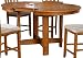 Aaron 36 Gathering Table in Oak Finish By Berkline Family Dining