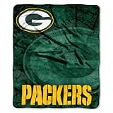 NFL Green Bay Packers 50-Inch by 60-Inch Raschel Plush "Roll Out" Design