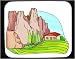 Mouse Pad with farmland, rows, agricultural