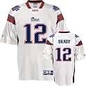 Tom Brady Jersey: Reebok Super Bowl XLII White Replica #12 New England Patriots Jersey