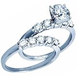 Engaging Diamond Engagement Ring Set (Center stone is not included)